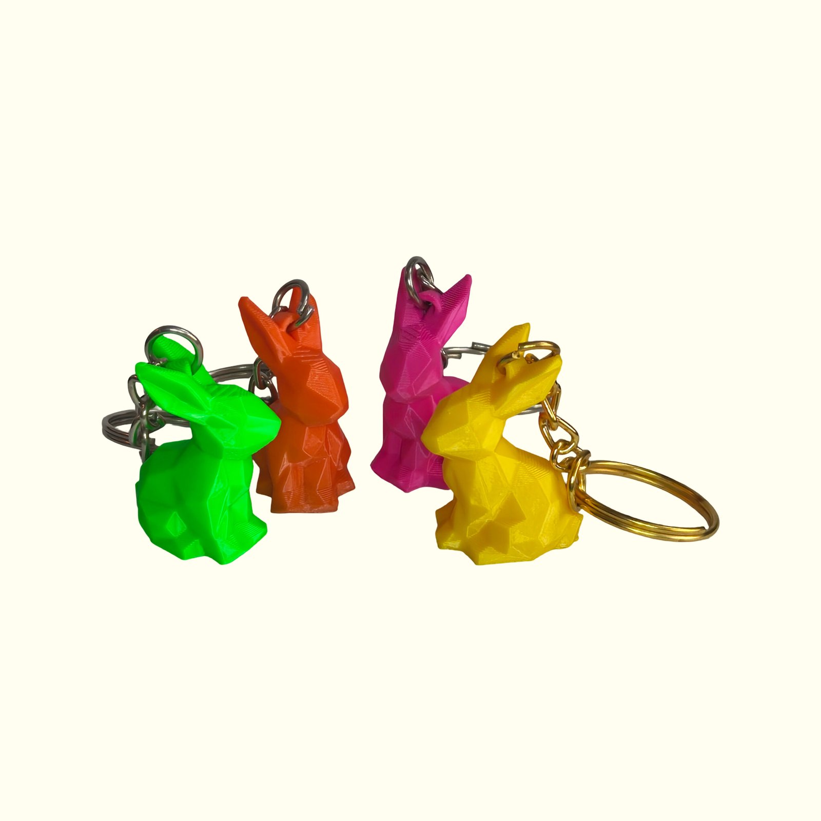 Low Poly Rabbit Keychain - Image 2