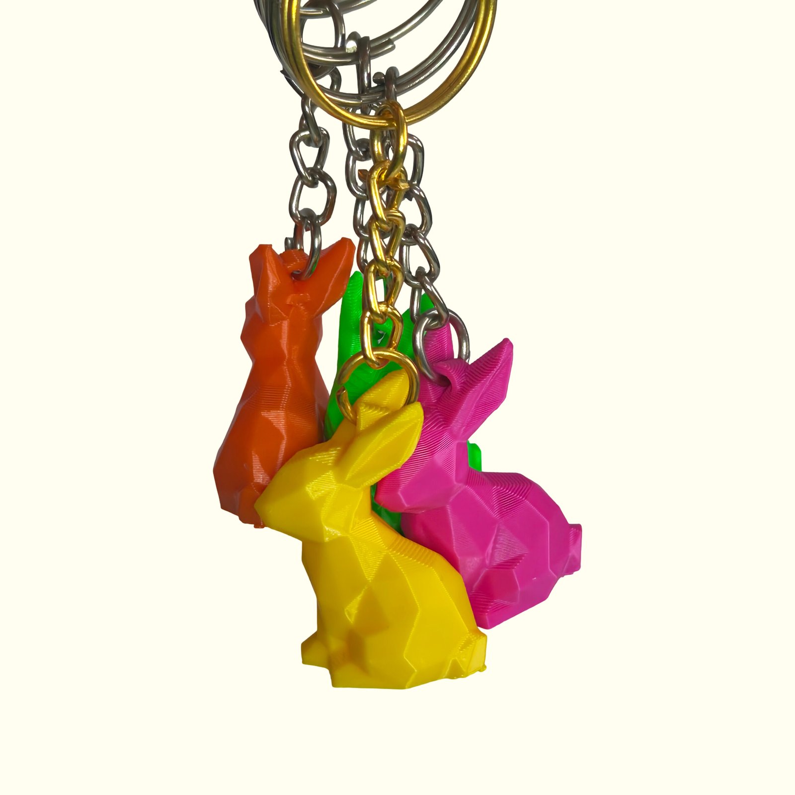Low Poly Rabbit Keychain - Image 3