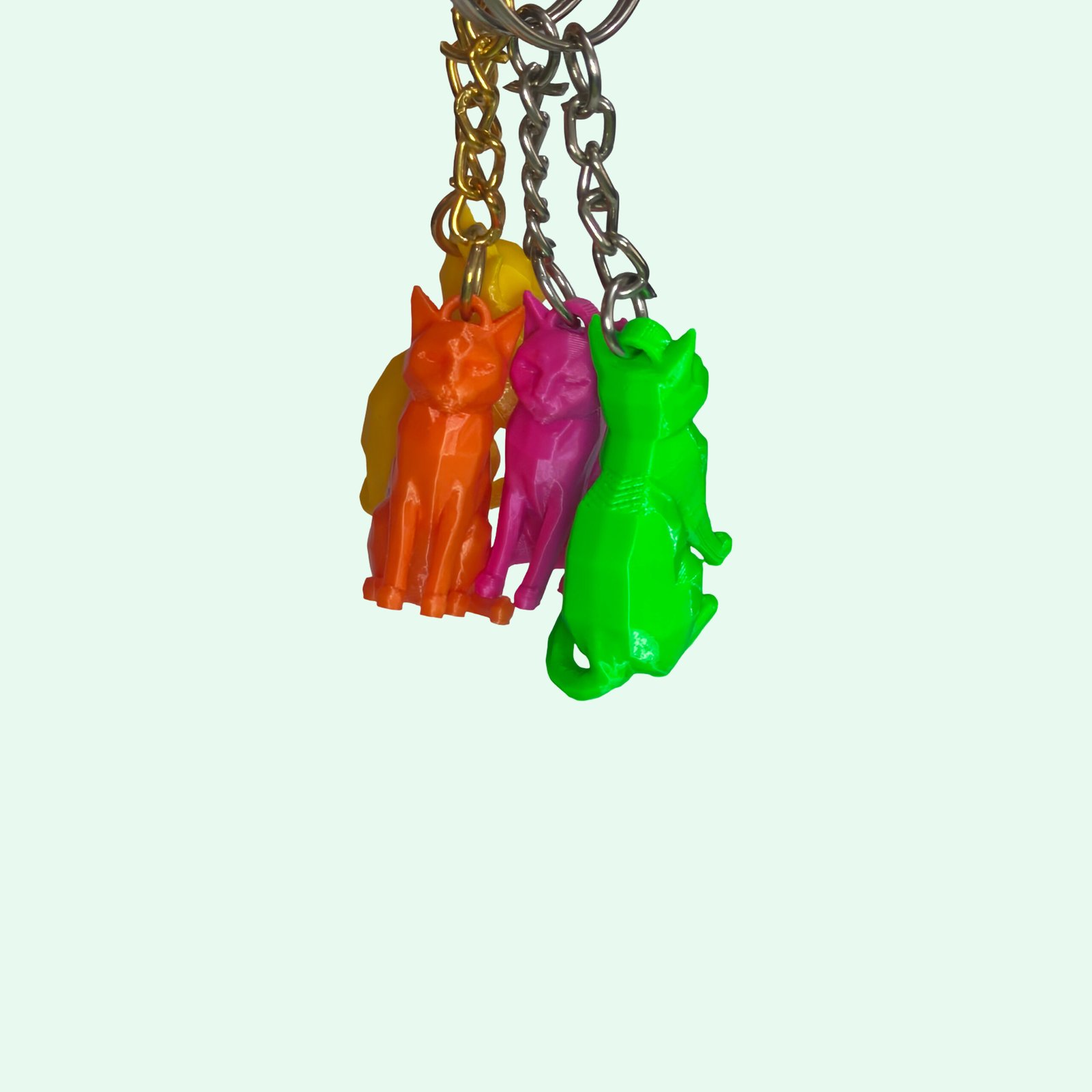 Low Poly Cat Keychain - Image 2
