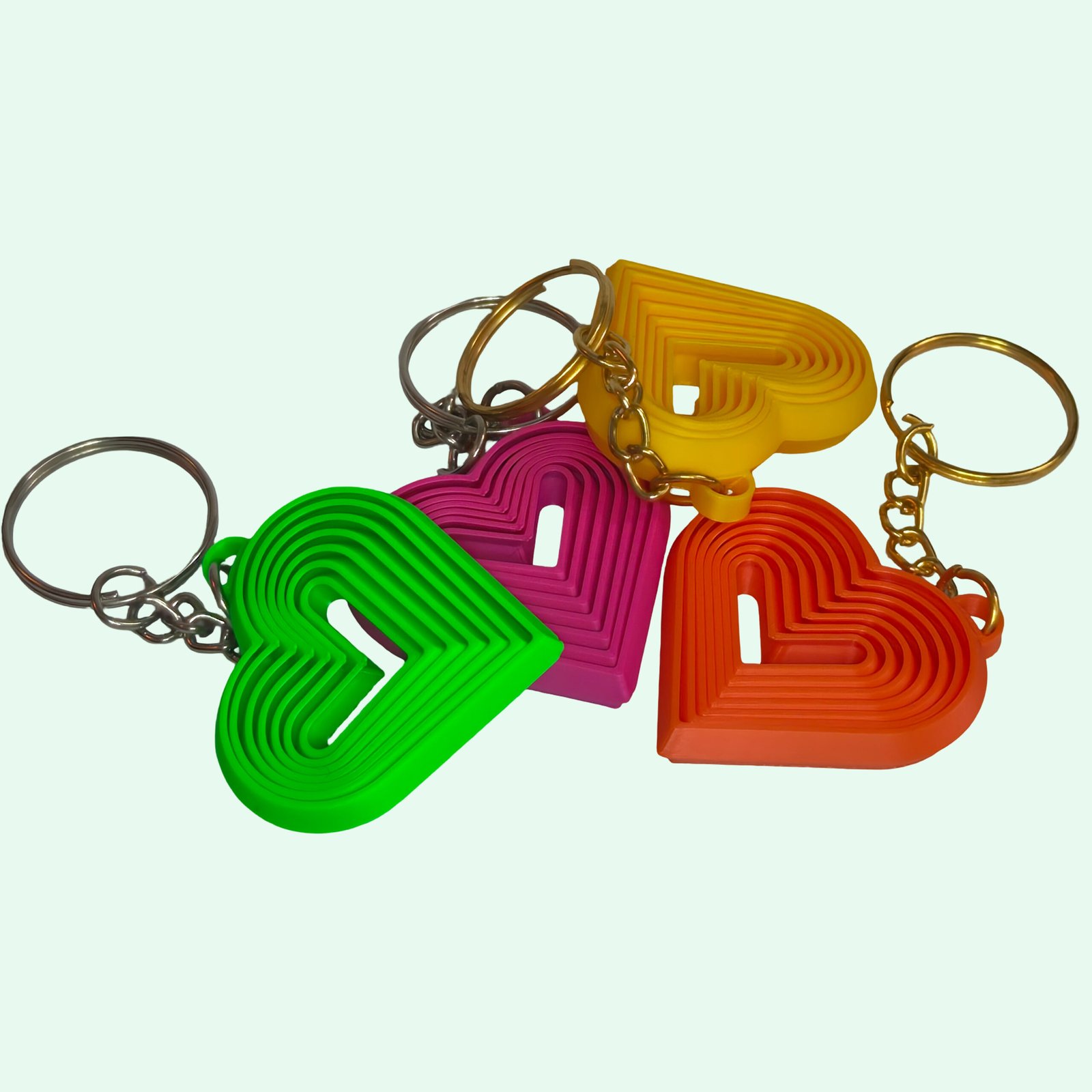Gyro Heart Keychain - Image 2